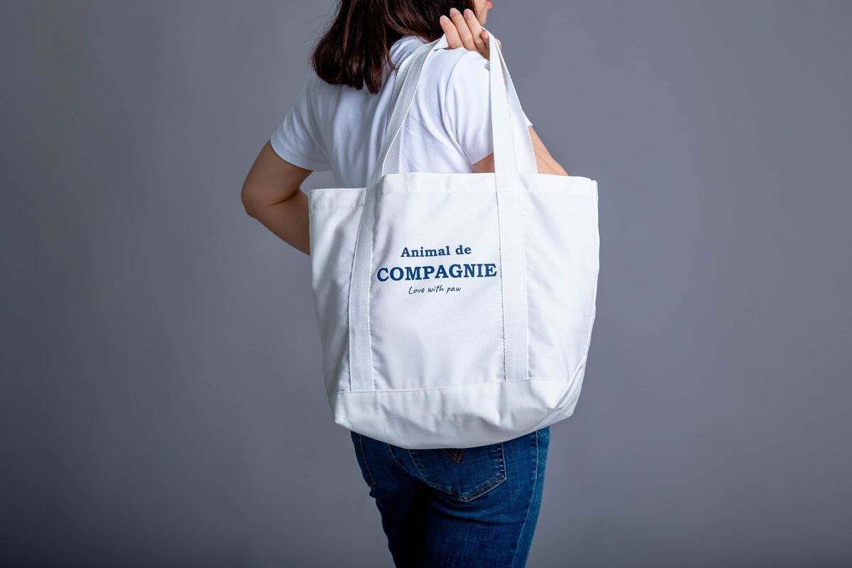 ADC White Tote — front view