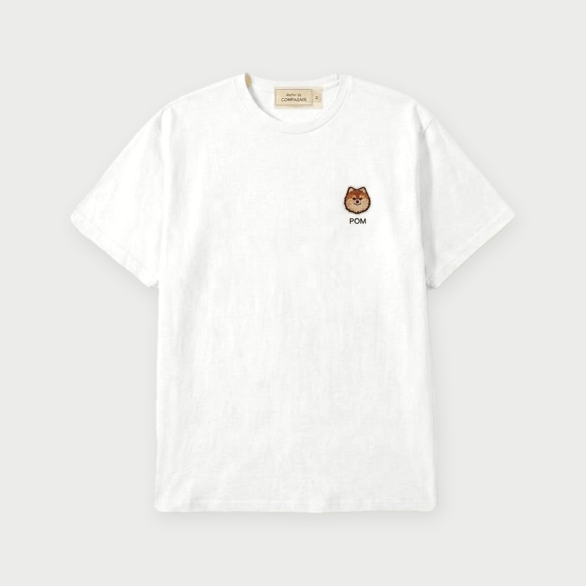 Pomeranian — Animal Breed white tee