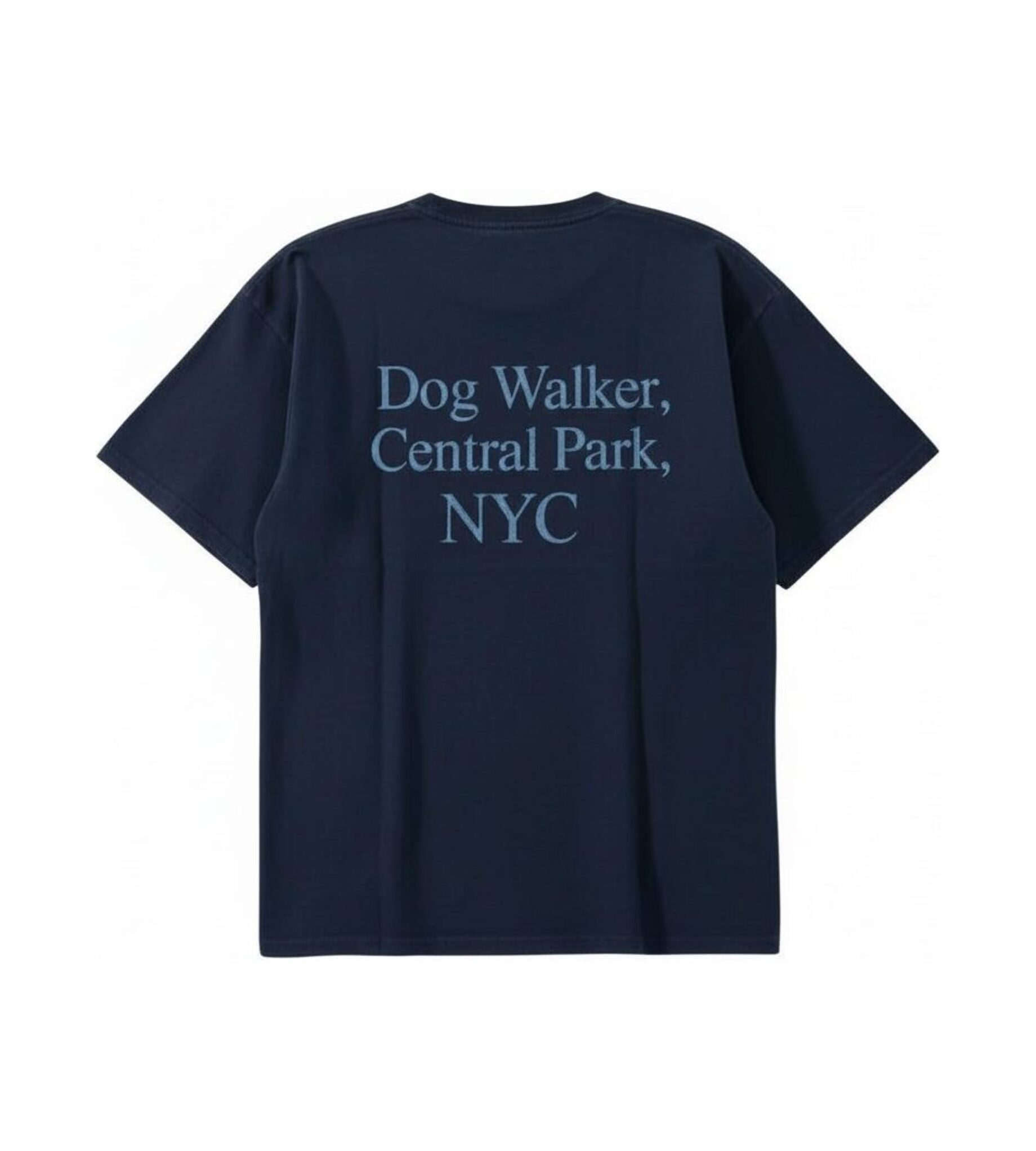 Dogwalker T back — Dog Walker Central Park NYC print